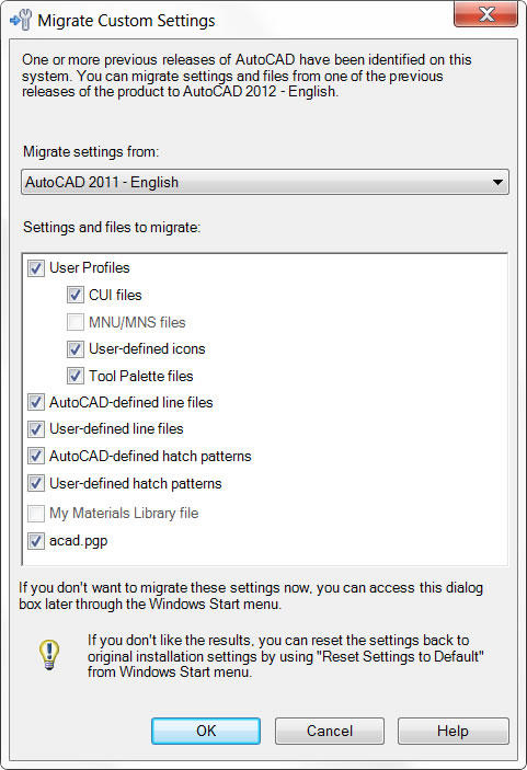     AutoCAD 2012